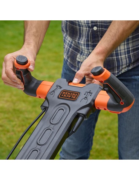 Електрическа косачка за трева BLACK+DECKER BEMW471ES-QS, 1600W, 38 см., 45 л