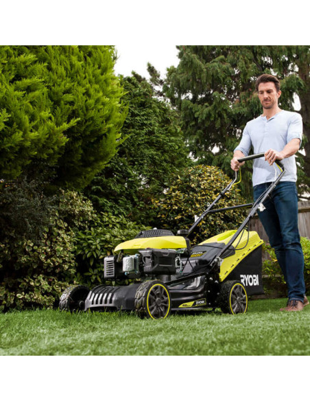Бензинова косачка за трева - самоходна RYOBI RLM46160S, 160 куб.см., 3.8 к.с., 55 л., 46 см