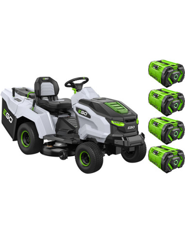 Акумулаторна тракторна косачка за трева EGO Power+TR3801E-B, 56V, 4x10 Ah, 300 л., 98 см