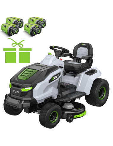 Акумулаторна тракторна косачка за трева EGO Power+TR4201E Set, 56V, 4x10 Ah, 107 см