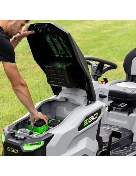Акумулаторна тракторна косачка за трева EGO Power+TR4201E Set, 56V, 4x10 Ah, 107 см