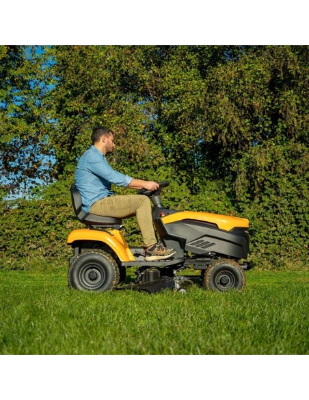Акумулаторна тракторна косачка за трева STIGA Tornado 398e New SOLO, 56V, 4500W, 98 см ПРОМО