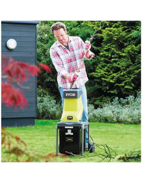 Електрическа дробилка за клони RYOBI RSH2545B, 2500W, 45 мм, 40 л