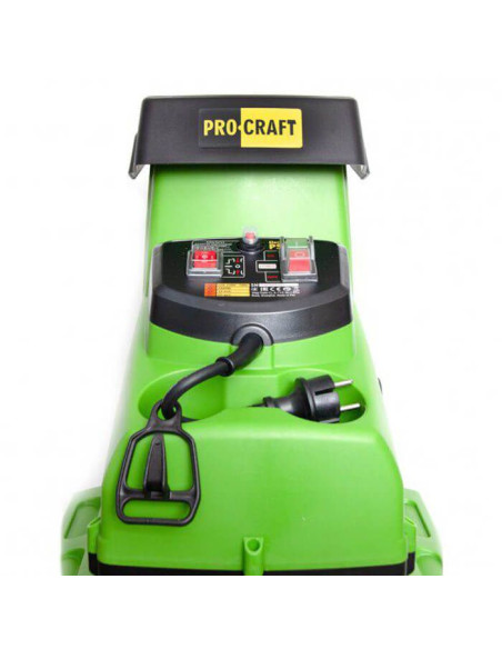 Електрическа дробилка за клони PROCRAFT PSL2800, 2800W, 44 мм, 55 л