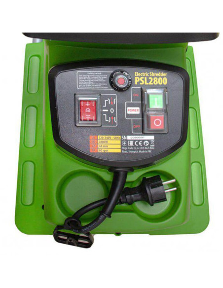 Електрическа дробилка за клони PROCRAFT PSL2800, 2800W, 44 мм, 55 л