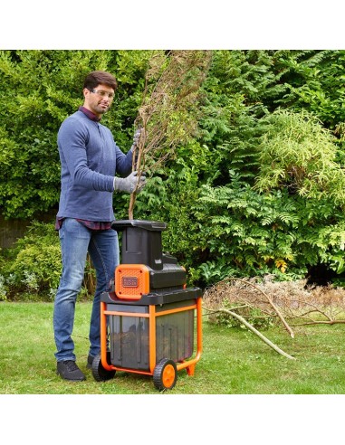 Електрическа дробилка за клони BLACK+DECKER BEGAS5800-QS, 2800W, 45 мм., 45 л