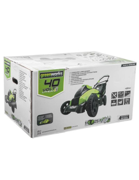 Акумулаторна косачка с батерия и зарядно GreenWorks GD40LM45K4
