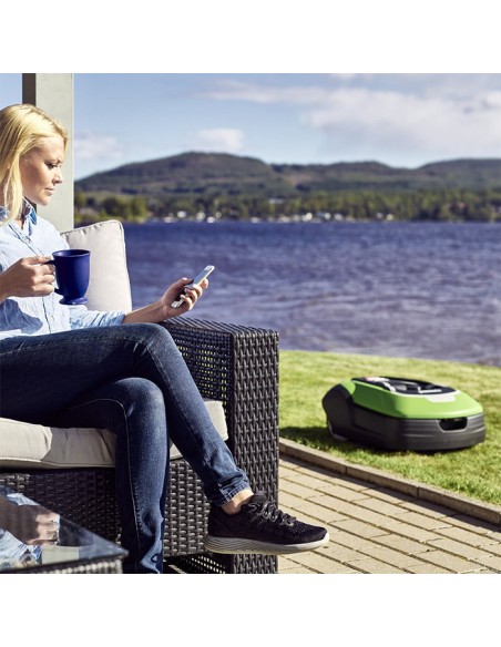 Косачка робот GreenWorks OPTIMOW 10, GPS Навигация